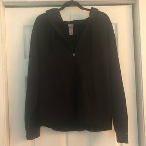 *MENS* Plain Black CHAMPION Zip Up Hoodie